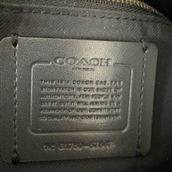 COACH Edie Purse - Black, Inside Pockets, Large Size - Picture 4 of 8